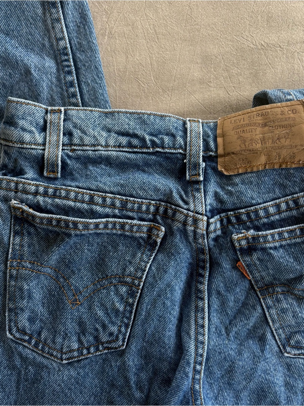 VINTAGE Levi’s Orange Tab Student Jeans - 25x28 High Rise 100% Cotton
